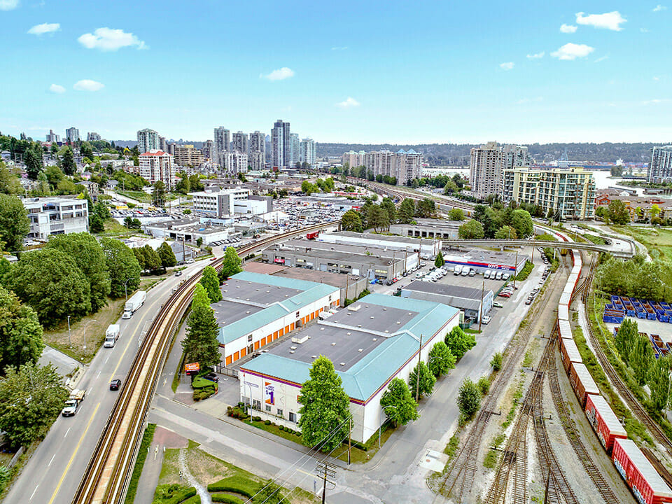 Public Storage New Westminster - Fourteenth St - Panoramic aerial view