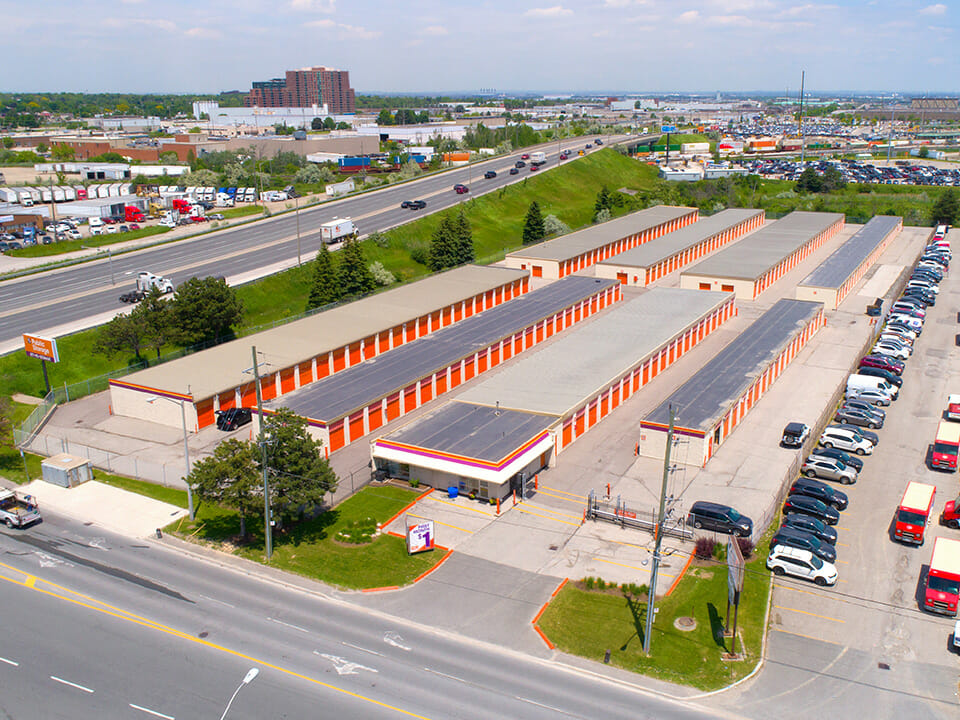 Public Storage Brampton - Advance Blvd - Panoramic aerial view